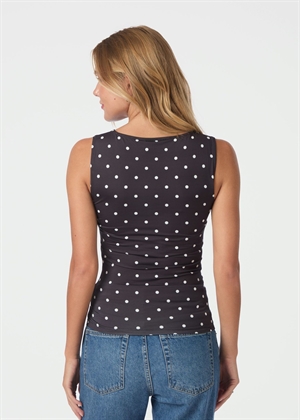 Ditty jersey dot top Black Neo Noir 